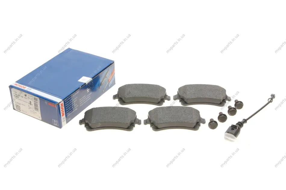 Колодки гальмівні (задні) VW T5/T6 03- (+датчик) 0 986 494 108 BOSCH 0-986-494-108 (фото 1)