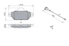 Колодки гальмівні (передні) Fiat 500 07-/Panda 03- (+датчики) 0 986 494 115 BOSCH 0-986-494-115 (фото 4)