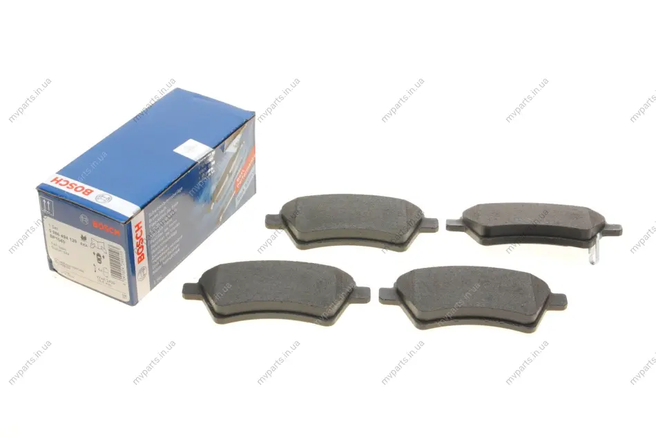 Колодки гальмівні (передні) Fiat Sedici/Suzuki SX4 06- 0 986 494 129 BOSCH 0-986-494-129 (фото 1)