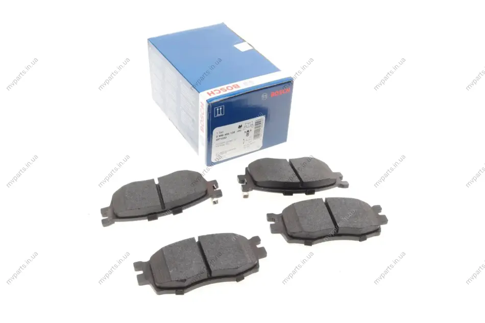 Колодки гальмівні (передні) Kia Rio II 05-/Hyundai i20 08-15/Accent 05-10 0 986 494 139 BOSCH 0-986-494-139 (фото 1)