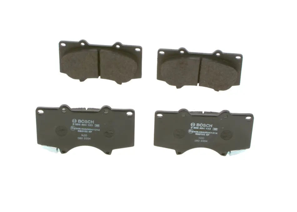 Колодки гальмівні (передні) Toyota Land Cruiser Prado/Hilux 03-/Lexus GX 02-10 (Sumitomo) 0 986 494 153 BOSCH 0-986-494-153 (фото 1)
