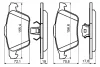 Колодки гальмівні (передні) Volvo S60 00-10/V70 01-08/S80 01-06/XC90 02-14 0 986 494 158 BOSCH 0-986-494-158 (фото 5)