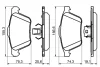 Колодки гальмівні (передні) Volvo XC90 02-14 0 986 494 159 BOSCH 0-986-494-159 (фото 5)