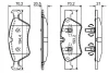 Колодка гальм. диск. MB E-CLASS передн. (вир-во Bosch) BOSCH 0-986-494-165 (фото 5)
