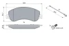 Колодки гальмівні (передні) Ford Transit 2.2-2.4TDCi 06-14 (з датчиками) 0 986 494 170 BOSCH 0-986-494-170 (фото 5)