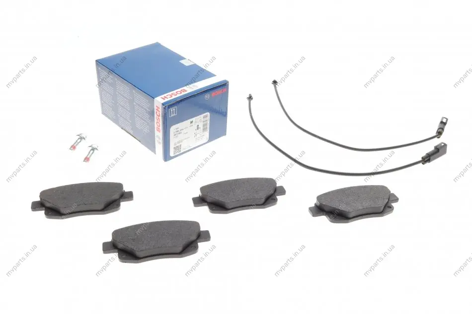 Колодки гальмівні (задні) Ford Transit V347 06-14 (+датчики) 0 986 494 171 BOSCH 0-986-494-171 (фото 1)
