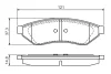 Колодки гальмівні (задні) Daewoo Evanda/Chevrolet Epica 02- 0 986 494 172 BOSCH 0-986-494-172 (фото 5)