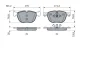 Колодка гальм. диск. BMW X5, X6 передн. (вир-во Bosch) BOSCH 0-986-494-191 (фото 5)