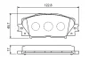 Колодки гальмівні (передні) Toyota Yaris 1.0-1.4 05- 0 986 494 198 BOSCH 0-986-494-198 (фото 6)
