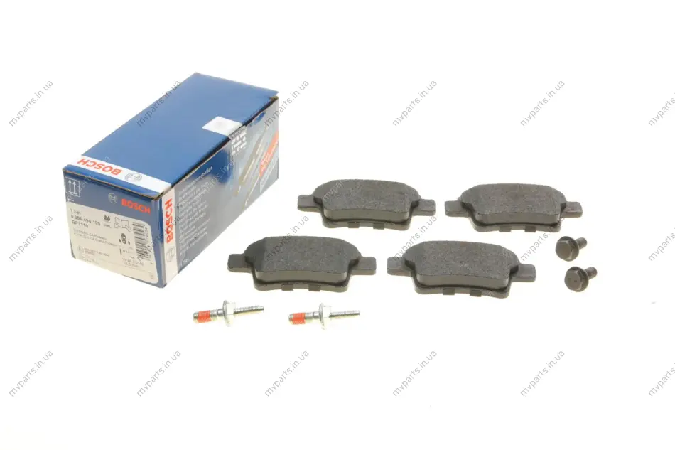 Колодки гальмівні (задні) Citroen C4 Picasso/Grand Picasso 06-13/Peugeot 408 10- 0 986 494 199 BOSCH 0-986-494-199 (фото 1)