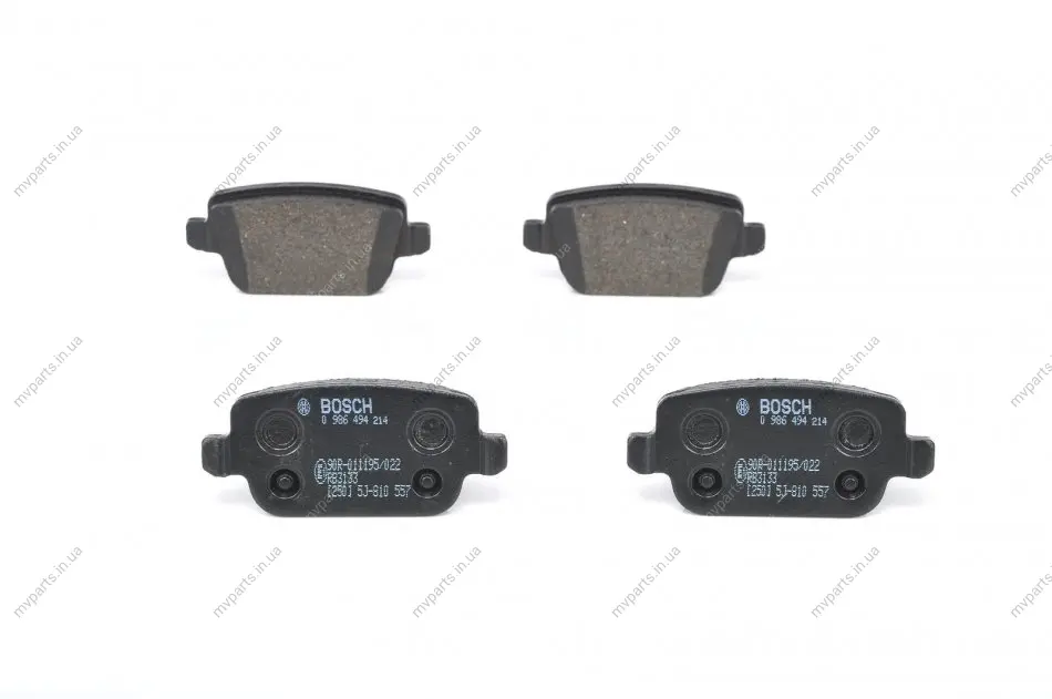 Колодки гальмівні (задні) Ford Kuga 08-/Mondeo IV 07-15 (TRW) 0 986 494 214 BOSCH 0-986-494-214 (фото 1)