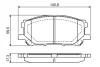 Колодка гальм. диск. LEXUS RX, передн. (вир-во Bosch) BOSCH 0-986-494-218 (фото 5)