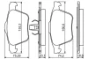 Колодка гальм. диск. VOLVO S80 передн. (вир-во Bosch) BOSCH 0-986-494-245 (фото 5)