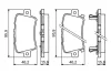 Колодка гальм. диск. HONDA CIVIC задн. (вир-во Bosch) BOSCH 0-986-494-249 (фото 5)