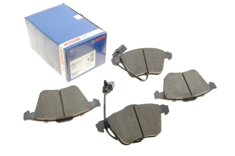 Колодки гальмівні (передні) Audi A6 97-05 (+датчики) 0 986 494 283 BOSCH 0-986-494-283