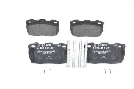 Колодки гальмівні (передні) Land Rover Defender 90-16 0 986 494 291 BOSCH 0-986-494-291