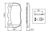Колодки гальмівні (передні) Land Rover Defender 90-16 0 986 494 291 BOSCH 0-986-494-291 (фото 6)