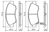 Колодки гальмівні (передні) Honda Civic V/VI 91-01/Jazz 02-08 0 986 494 299 BOSCH 0-986-494-299 (фото 7)