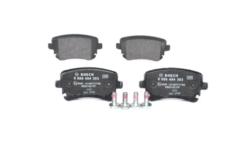 Колодка гальм. диск. AUDI, VW T5 задн. (вир-во Bosch) BOSCH 0-986-494-303