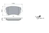 Колодка гальм. диск. AUDI, VW T5 задн. (вир-во Bosch) BOSCH 0-986-494-303 (фото 7)