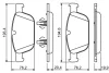 Колодки гальмівні (передні) Volvo XC60 08-17/XC90 02-14 0 986 494 305 BOSCH 0-986-494-305 (фото 6)