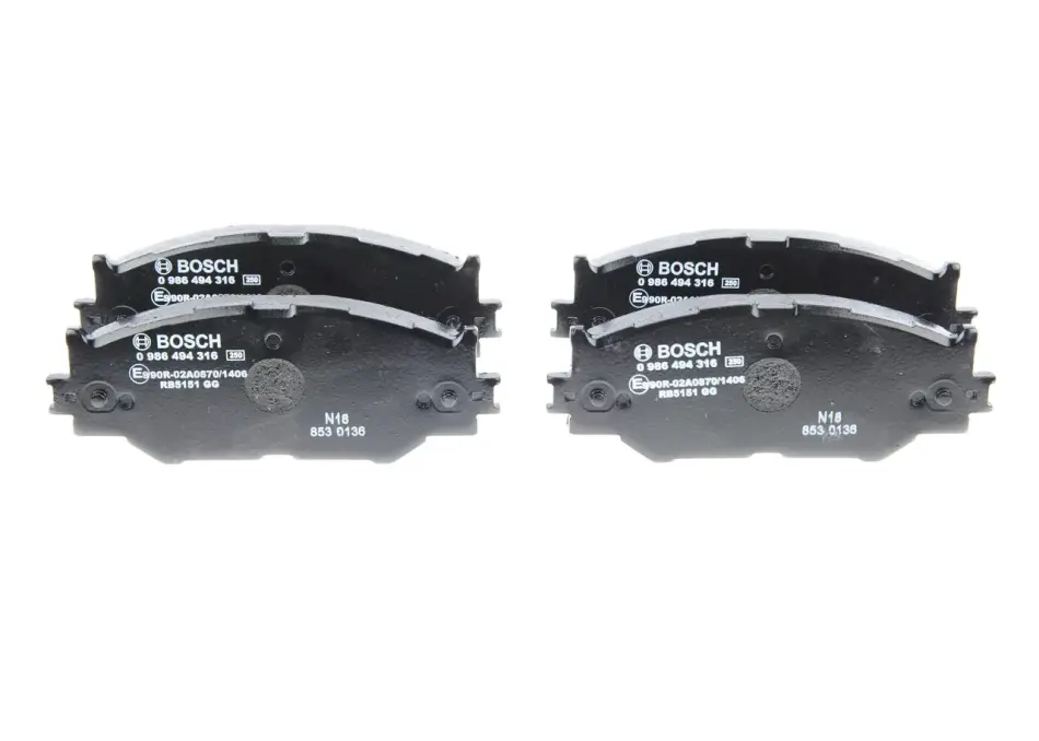 Колодки гальмівні (передні) Lexus IS 05- (Advics) 0 986 494 316 BOSCH 0-986-494-316 (фото 1)