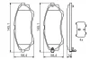 Колодки гальмівні (передні) Ford Ranger 99-12/Mazda B-Serie 99-06/BT-50 06- 0 986 494 323 BOSCH 0-986-494-323 (фото 7)