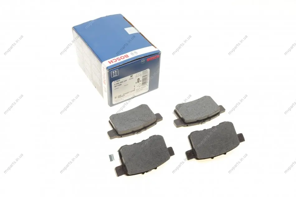 Колодки гальмівні (задні) Honda Accord VIII 2.0-2.4i 08- 0 986 494 338 BOSCH 0-986-494-338 (фото 1)