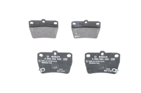 Колодки гальмівні (задні) Toyota Rav4 II 00-05 0 986 494 350 BOSCH 0-986-494-350
