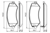 Колодки гальмівні (передні) Chrysler Voyager/Jeep Cherokee/Dodge Caravan 00-08 0 986 494 357 BOSCH 0-986-494-357 (фото 6)