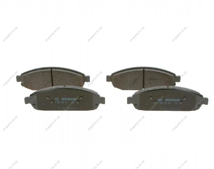 Колодки гальмівні (передні) Jeep Grand Cherokee III/IV 04-/Commander 05-10 (Akebono) 0 986 494 370 BOSCH 0-986-494-370 (фото 1)