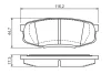 Колодка гальм. диск. TOYOTA LAND CRUISER UZJ200 07 - задн. (вир-во Bosch) BOSCH 0-986-494-380 (фото 7)