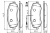Колодки гальмівні (передні) Citroen C8/Peugeot 807 2.0/2.2 HDi 06- 0 986 494 385 BOSCH 0-986-494-385 (фото 7)