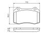 Колодки гальмівні (передні/задні) Volvo S60/V70 II 02-10/Jaguar S-Type R 4.2 V8 02-07 0 986 494 393 BOSCH 0-986-494-393 (фото 7)