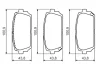 Колодки гальмівні (задні) Kia Carens III 06- 0 986 494 400 BOSCH 0-986-494-400 (фото 7)