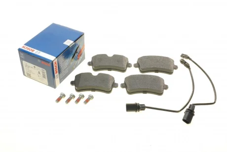 Колодки гальмівні (задні) Audi A8 09- / A7 Sportback 13-18 (Lucas) Q+ (з датчиками) 0 986 494 446 BOSCH 0-986-494-446