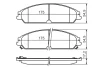 Колодка гальм. диск. CHRYSLER передн. (вир-во Bosch) BOSCH 0-986-494-483 (фото 7)