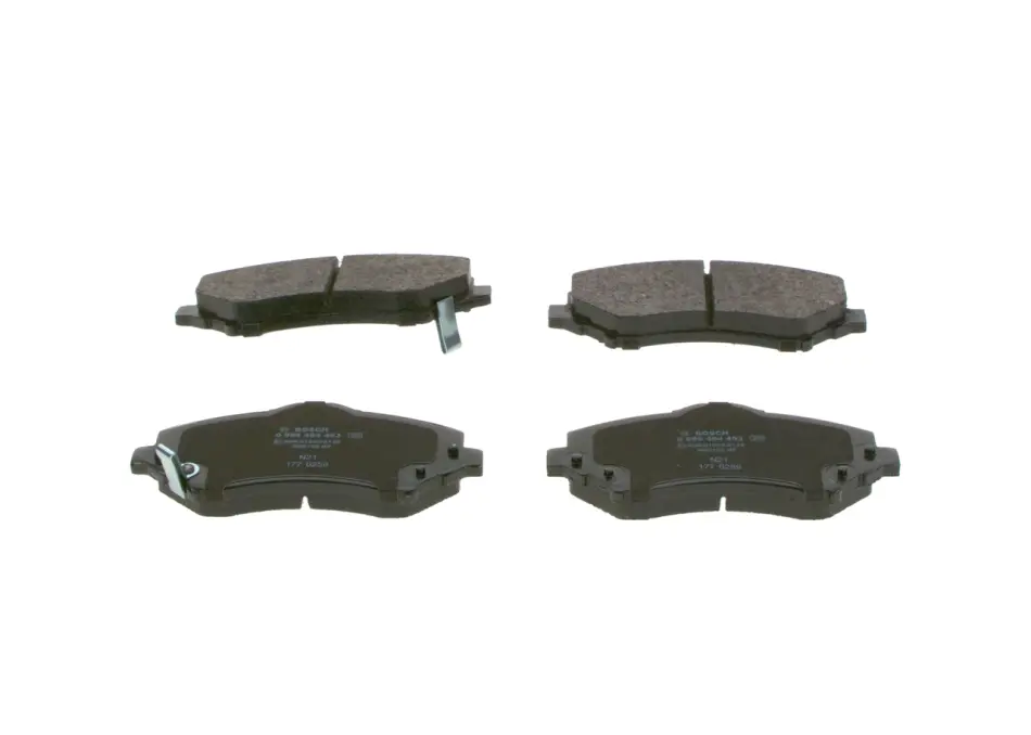 Колодки гальмівні (передні) Chrysler Grand Voyager V 07-/Dodge Caravan 08-/VW Routan 08-13 0 986 494 493 BOSCH 0-986-494-493 (фото 1)