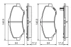 Колодки гальмівні (передні) Chrysler Grand Voyager V 07-/Dodge Caravan 08-/VW Routan 08-13 0 986 494 493 BOSCH 0-986-494-493 (фото 5)