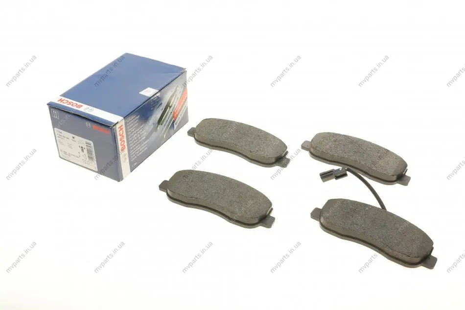 Комплект гальмівних колодок (передніх) Renault Master/Opel Movano 10- 0 986 494 498 BOSCH 0-986-494-498 (фото 1)