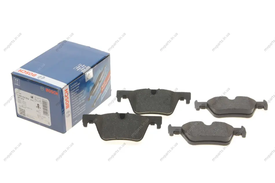 Колодки гальмівні (задні) BMW 1 (F20-21)/2 (F22-23/F27/F45)/3 (F30-31/F34/F80)/4 (F32-33/F36) 11- 0 986 494 554 BOSCH 0-986-494-554 (фото 1)
