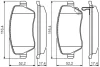 Колодка гальм. диск. SUZUKI SWIFT передн. (вир-во Bosch) BOSCH 0-986-494-573 (фото 4)