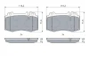 Колодка гальм. диск. MB M-CLASS (W163), S-CLASS (W220) передн. (вир-во Bosch) BOSCH 0-986-494-576 (фото 7)