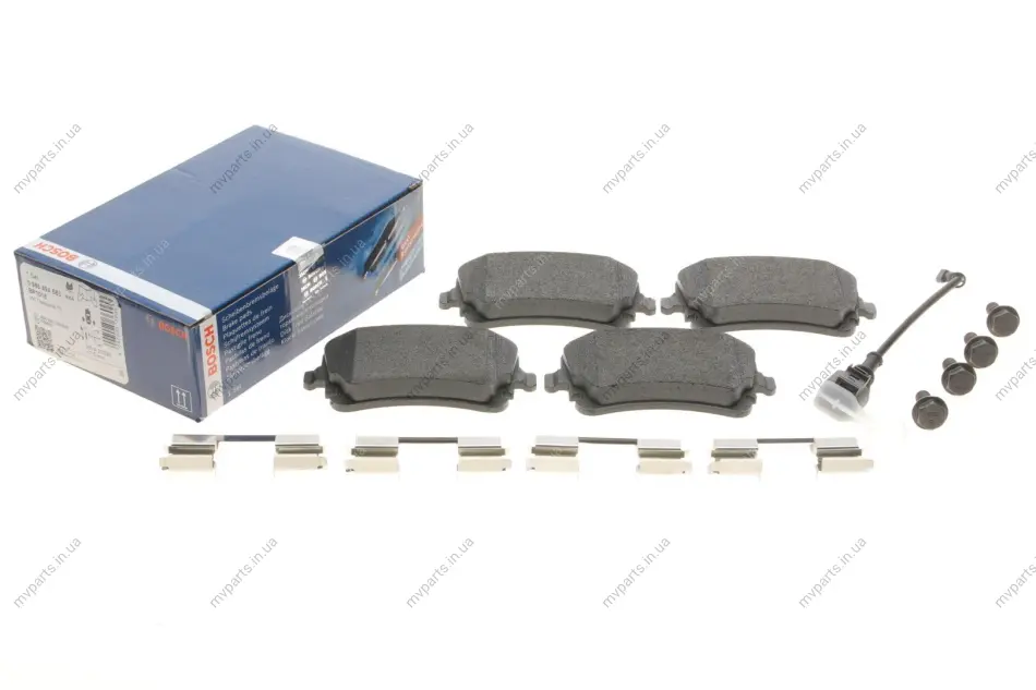 Колодки гальмівні (задні) VW T5 03- (з датчиком) 0 986 494 583 BOSCH 0-986-494-583 (фото 1)