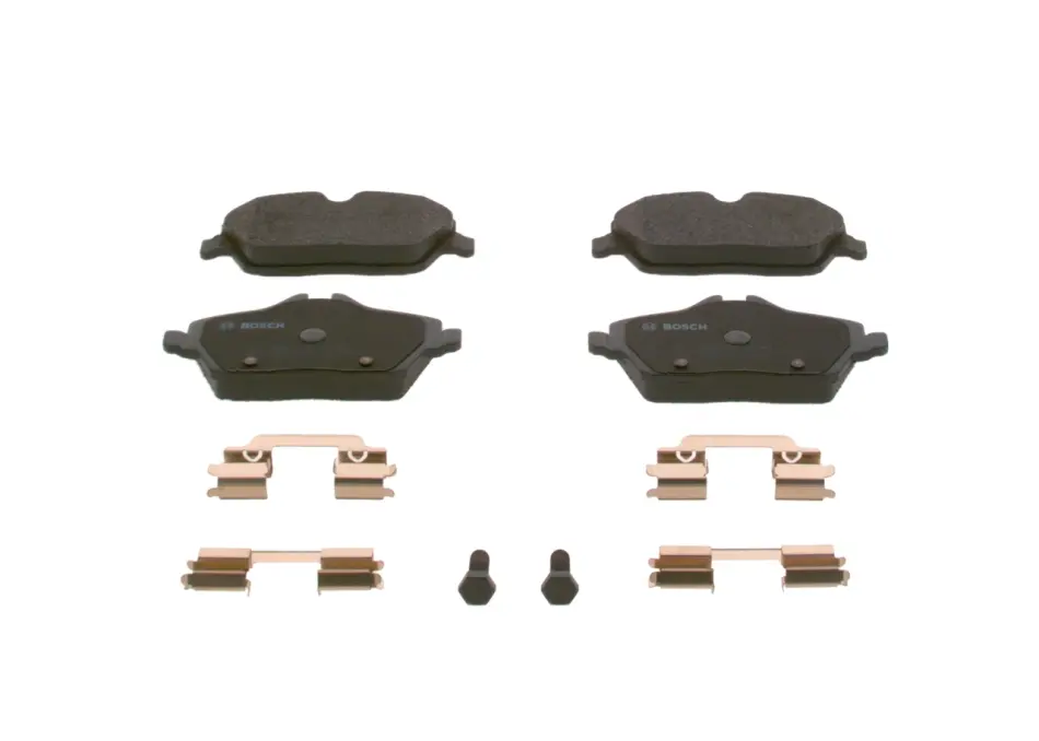 Колодки гальмівні (передні) BMW 1 (E81/E82/E87/E88) 04-13/2 (F45) 14-18 0 986 494 588 BOSCH 0-986-494-588 (фото 1)