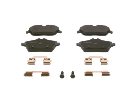 Колодки гальмівні (передні) BMW 1 (E81/E82/E87/E88) 04-13/2 (F45) 14-18 0 986 494 588 BOSCH 0-986-494-588