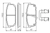 Колодки гальмівні (задні) Kia Sorento I 02- 0 986 494 590 BOSCH 0-986-494-590 (фото 7)