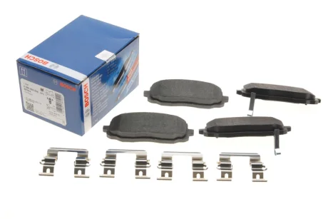 Колодки гальмівні (передні) Hyundai I10 08-/Kia Picanto 04- 0 986 494 594 BOSCH 0-986-494-594