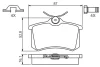Колодки гальмівні (задні) VW Caddy III 04-/Peugeot 308 07-/Citroen C4 04- 0 986 494 621 BOSCH 0-986-494-621 (фото 7)