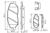 Колодки гальмівні (передні) Hyundai Santa Fe II/III/Genesis 06-/Kia Sorento/Ssangyong Korando 09- 0 986 494 631 BOSCH 0-986-494-631 (фото 7)